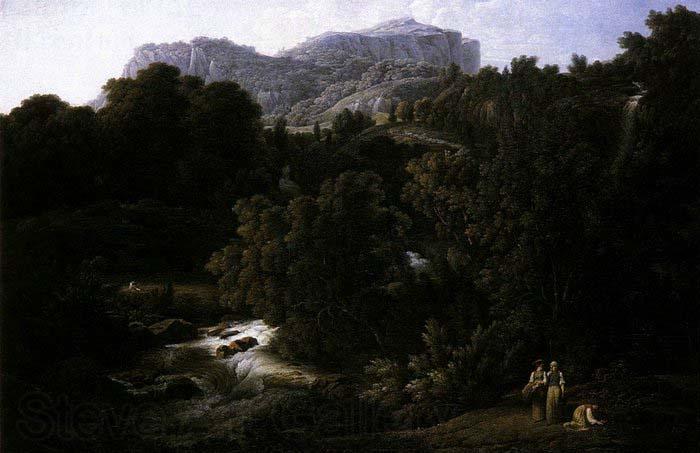 Joseph Anton Koch Mountain Scene Germany oil painting art